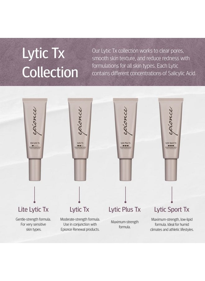 Epionce Lytic Plus Tx - Problem & Oily Skin Moisturizer for Face, Salicylic Acid, Azelaic Acid & Hyaluronic Acid Texture, Breakout, & Pore Minimizer