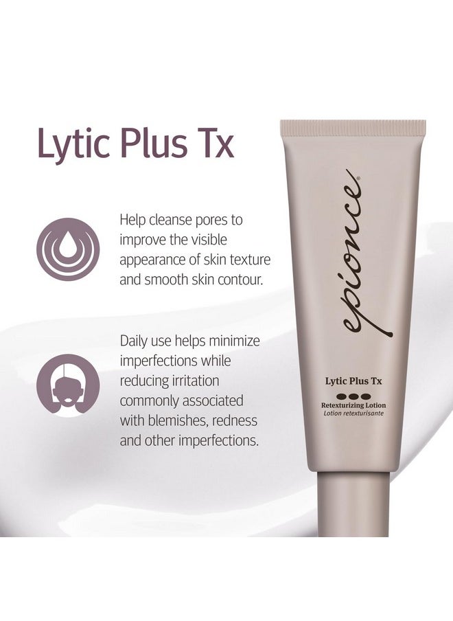 Epionce Lytic Plus Tx - Problem & Oily Skin Moisturizer for Face, Salicylic Acid, Azelaic Acid & Hyaluronic Acid Texture, Breakout, & Pore Minimizer