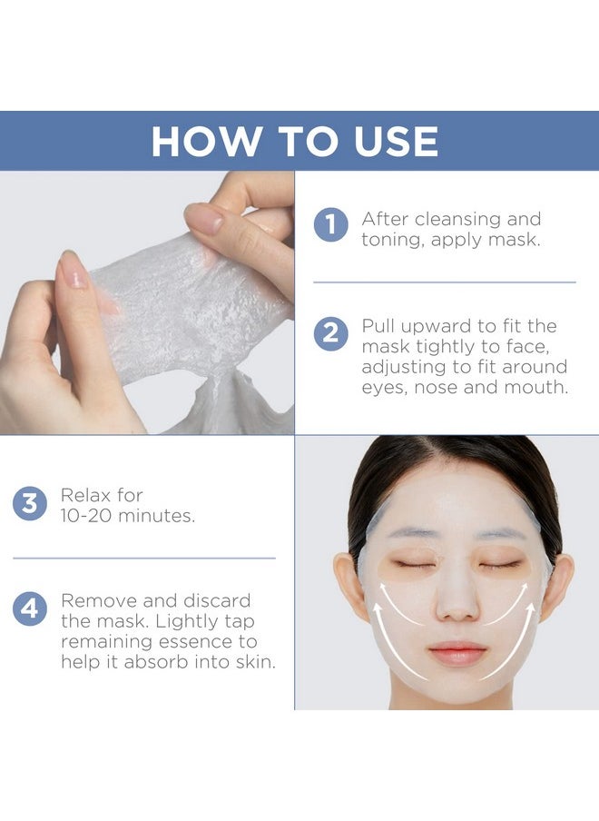 Mediheal Official Best No.1 Korean Sheet Mask - NMF Ampoule Face Mask 10 Sheets For Intensely Hydrating Moisturizing with NMF For All Skin Types