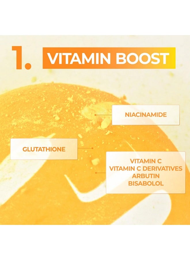 numbuzin No.5+ Vitamin Spotlight Sheet Mask | Glutathione and Vitamin C | Reduces Hyperpigmentation, Dark Spots and Brightens Skin Complexion | Gentle and non-irritating sheet mask | 4ea/box