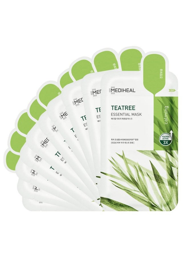 Mediheal Official [Korea's No 1 Sheet Mask] - Tea Tree Essential Blemish Control Mask (10EA (Renewal))