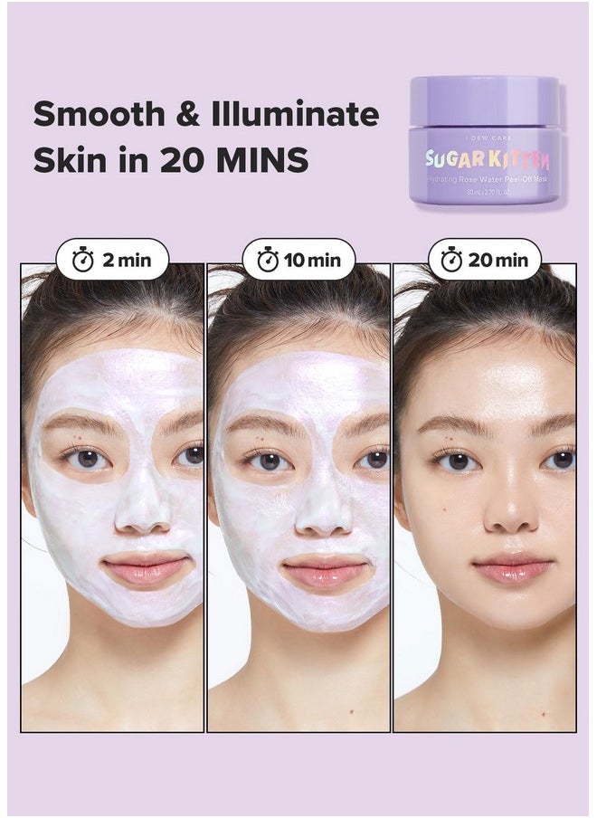 I DEW CARE Starry Kitten Night - Peel Off Masks and Headband Set | Hydrating, Illuminating, Exfoliating, Star-patterned Headband, Christmas Gifts Set for Women and Girls