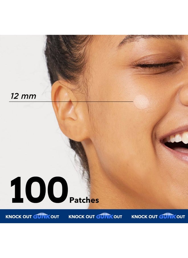 AVARELLE Gunk Out Pimple Patches for Face (100 COUNT), Blackhead & Pore Extractor Pimple Patches | FSA HSA Acne Treatment Zit Patches For Face & Hydrocolloid Cystic Acne Treatment