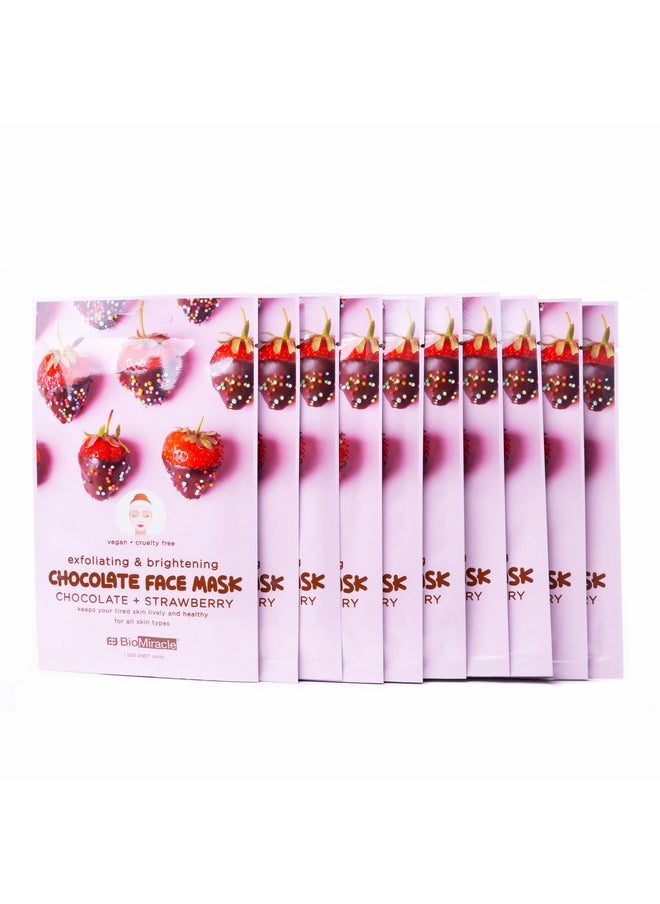 BioMiracle Exfoliating Chocolate Face Mask (10 Pack) (10 Sheets)