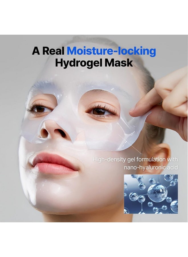Bluelayer Water Dome Mask - Korean Overnight Collagen Face Mask for Glass Skin, Moisturizing and Firming with Hyaluronic Acid & Blue Agave - Pore Minimizing with Hydrogel Masks for Radiant Glow - 4EA