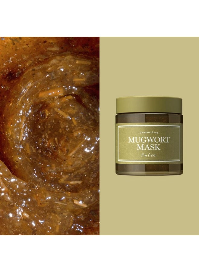 [I'M FROM] Mugwort Mask 3.88 fl oz | Natural Herb, Tea tree, Wash-off, Cooling and fast Soothing Breakouts, for Sensitive skin