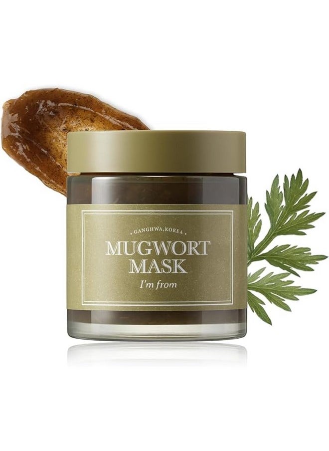 [I'M FROM] Mugwort Mask 3.88 fl oz | Natural Herb, Tea tree, Wash-off, Cooling and fast Soothing Breakouts, for Sensitive skin