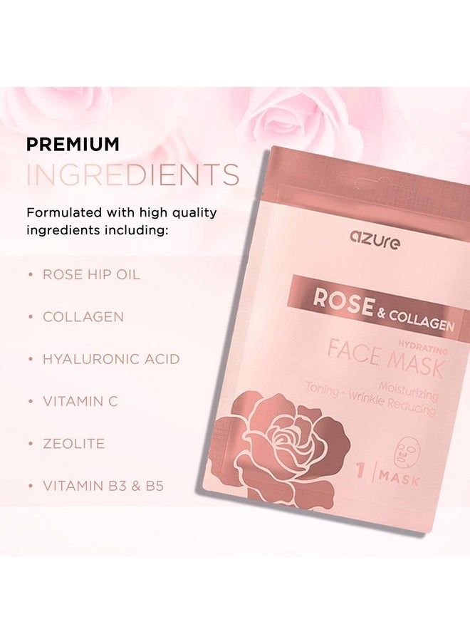 Azure Cosmetics Skin Treatment Mask - Deeply Hydrates, Tightens and Smooths Dry Skin, Softens Wrinkles and Fine Lines, Radiant and Glowing Skin