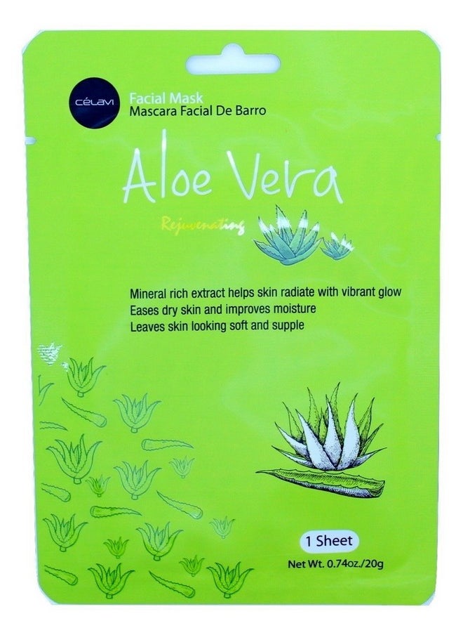 Celavi Essence Facial Face Mask Paper Sheet Korea Skin Care Moisturizing 9 Pack (Mix of 9)