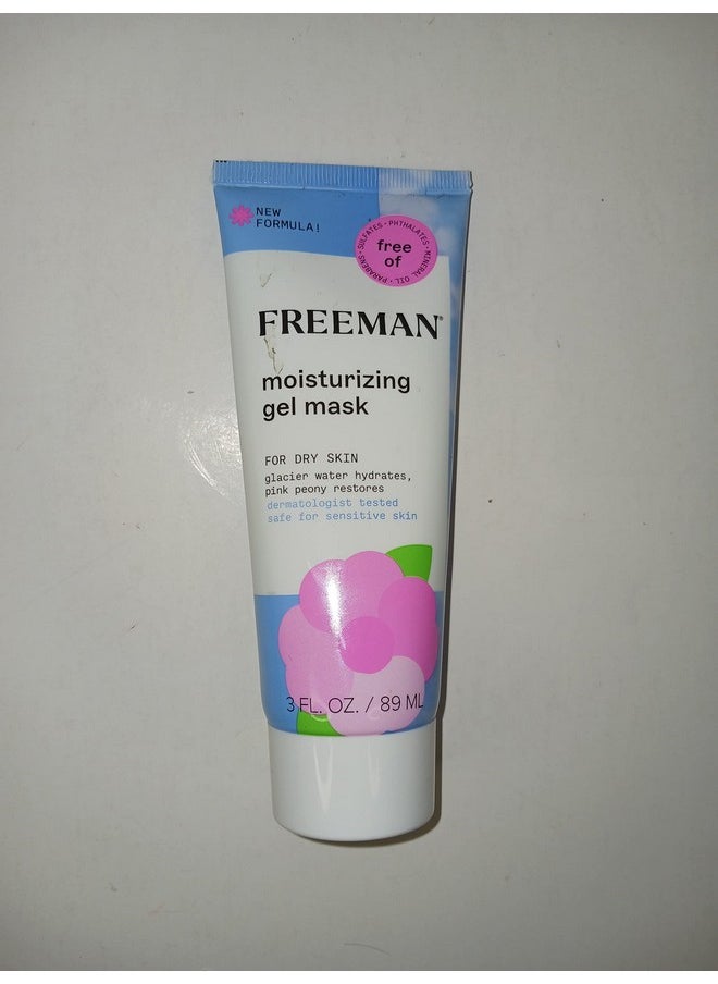 Freeman, Moisturizing Glacier Water & Pink Peony Gel Facial Mask, 3 Fl Oz