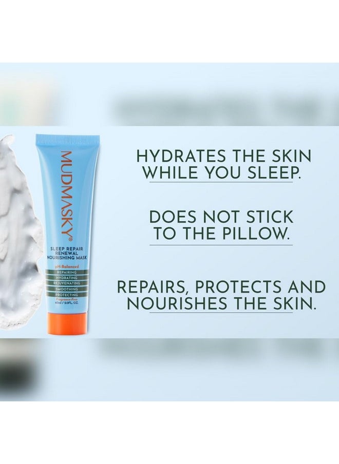 MUDMASKY Sleep Repair Renewal Nourishing Mask 60ml/ 2.0oz Anti-Aging, Boost Hydration, Fragrance Free Night Cream