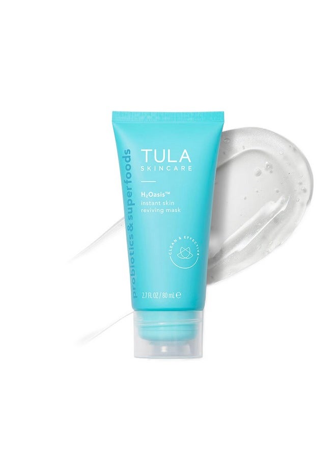 TULA Skin Care H2Oasis Instant Skin Reviving Mask - Hydrating Face Mask, Plumps and Energizes Tired Dehydrated Skin, Contains Resurrection Plant and Desert Lime, 2.7 Fl Oz.