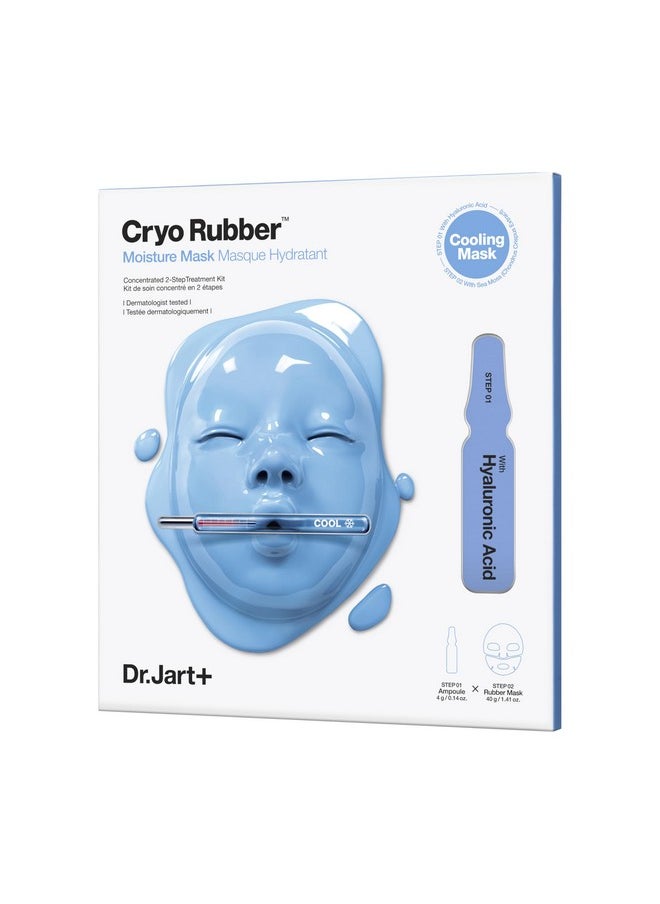 Dr.Jart+ Cryo Rubber Face Mask with Moisturizing Hyaluronic Acid | Korean Skin Care, 1.41 Ounce