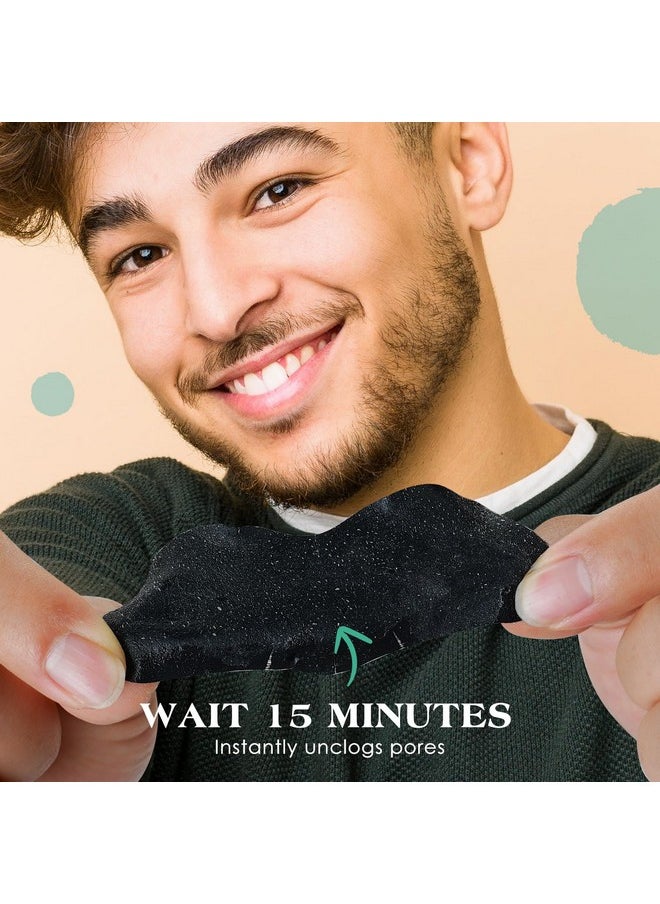 JOLVKA Blackhead Remover Pore Strips For Men, (120 Strips) Deep Cleansing Nose Strips - Charcoal Pore Strips - Unclogs Pores