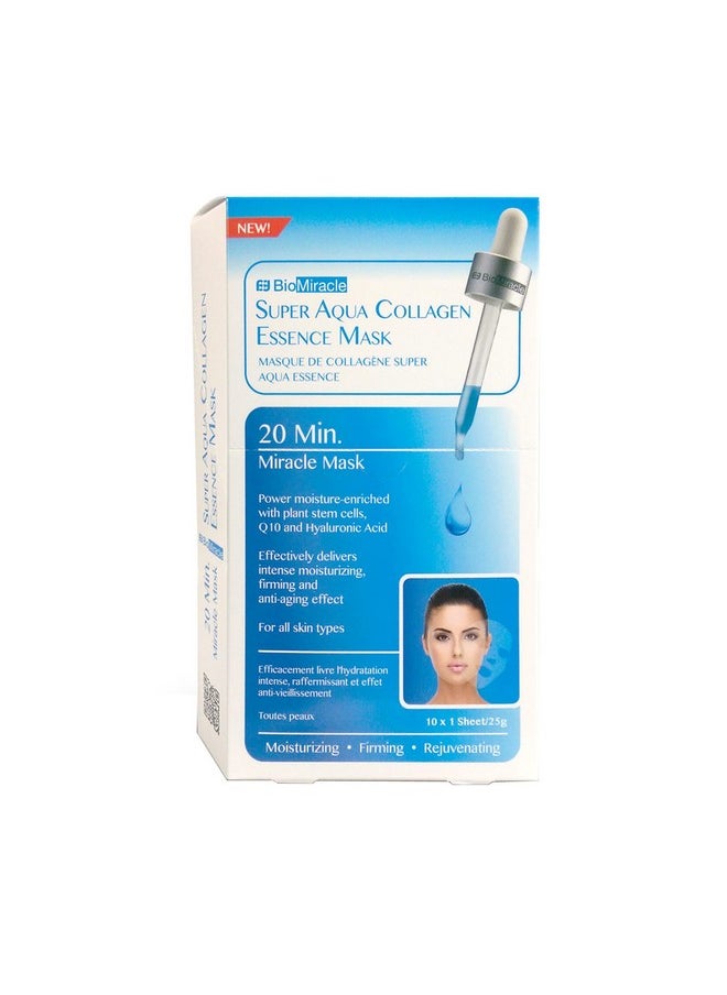 Bio-Miracle Super Aqua Collagen Essence Mask, 10 Count
