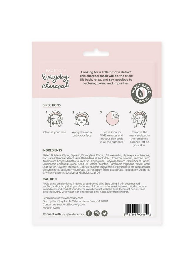 FACETORY K Beauty Face Mask Skin Care - EVERYDAY 8 COLLECTION Sheet Mask Set | Natural Premium Korean Face Mask For All Skin Types - No Sulfates No Parabens (8 pc)
