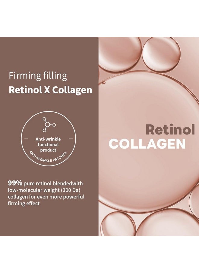 Mediheal Retinol Collagen Ampoule Lifting Mask (4 Counts) for V Line Mask Anti-Aging - Helps Reduce Fine Lines & Wrinkles, and Smoothens Skin