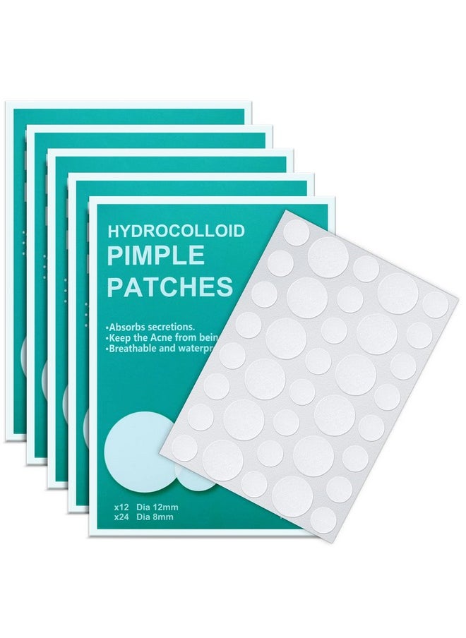 180 Counts Pimple Patches for Face Hydrocolloid Acne Patches for face Invisible Zit Patches for Face Pimple Patch Acne Spot Treatment Patch Blemish Patches Cover Patches Stickers