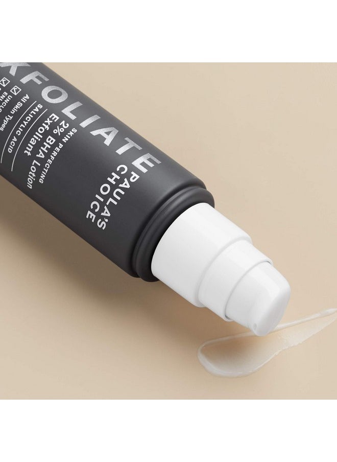 Paula's Choice SKIN PERFECTING 2% BHA Lotion Salicylic Acid Exfoliant, 3.3 Ounce Bottle Facial Exfoliator for Blackheads, Enlarged Pores, Wrinkles & Fine Lines