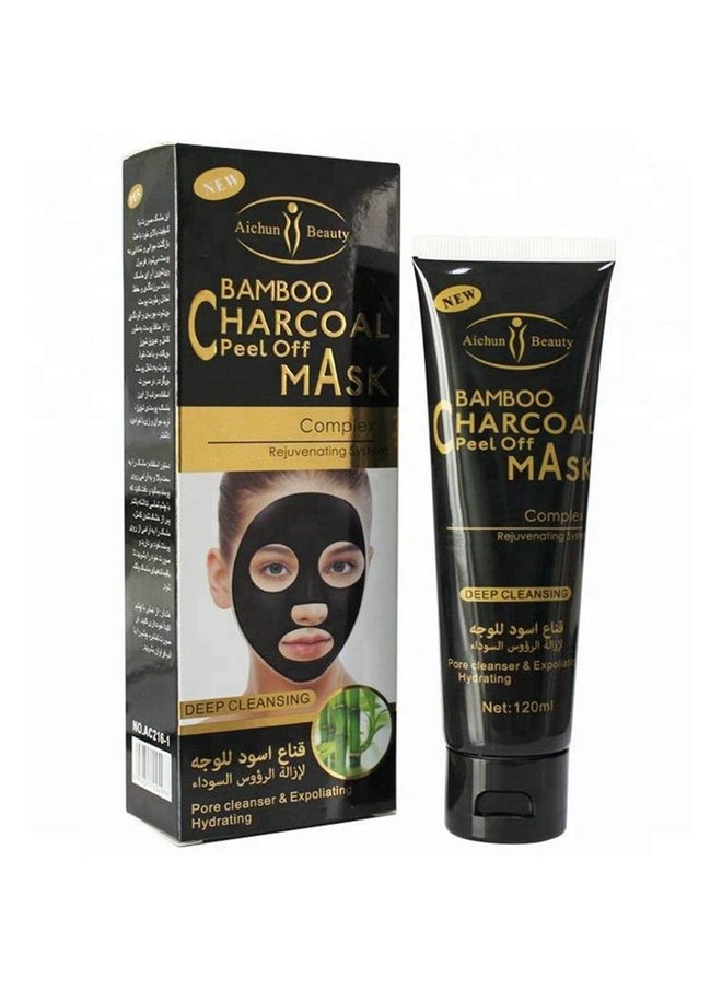 AICHUN BEAUTY Bamboo Charcoal Peel Off Mask Complex Rejuvenating System Deep Cleansing Exfoliating Hydrating 120ml/4.06fl.oz