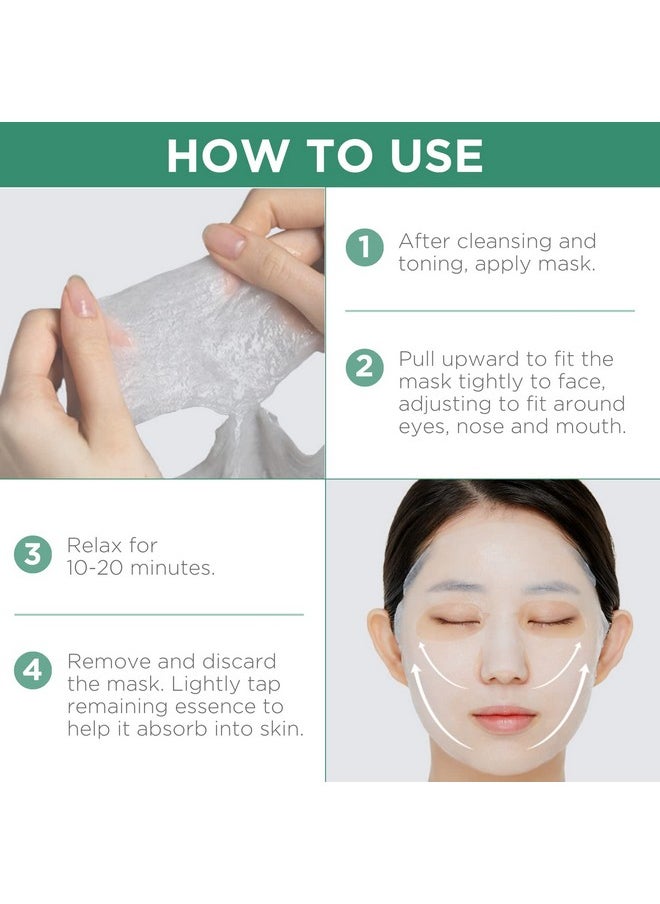 Mediheal Best Korean Sheet Mask - Madecassoside Essential Face Mask 10 Sheets For Sensitive Blemish Prone All Skin Types Hydrating Moisturizing Calming Soothing