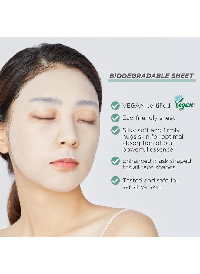 Mediheal Best Korean Sheet Mask - Madecassoside Essential Face Mask 10 Sheets For Sensitive Blemish Prone All Skin Types Hydrating Moisturizing Calming Soothing