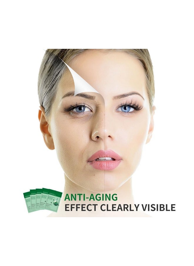 Pack of 10 Collagen Face Mask, Face Masks Skincare with Coenzyme Q10 Retinol Anti Aging Facial Masks Skin Care Hydrating Face Beauty Care Masks for Deep Repairing and Moisturizing Anti Wrinkles