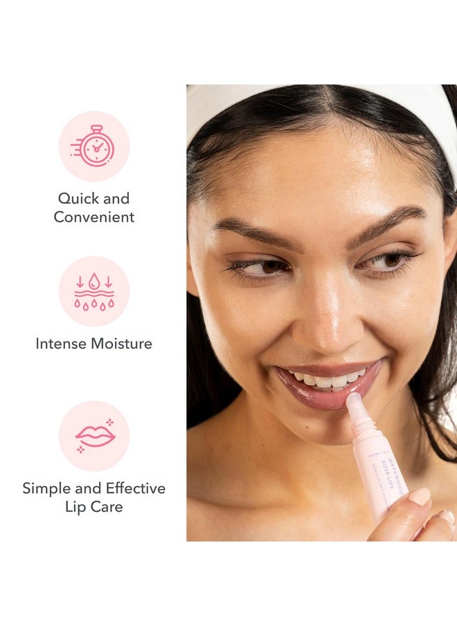Patchology Rosé Lip Sleeping Mask - Overnight Lip Mask with Hyaluronic Acid and Resveratrol - Hydrating and Repairing Lip Gloss Treatment softens and heals dry cracked lips (14.7 ml)