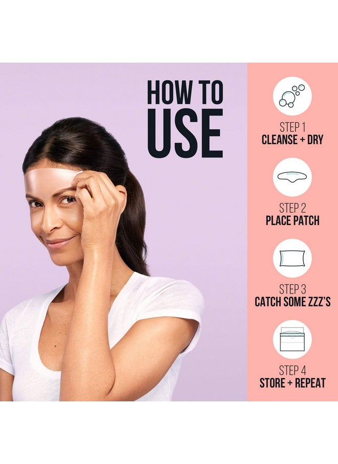 SiO Beauty BrowLift Forehead Anti-Wrinkle Patch - Rapid Overnight Reusable Silicone Patch to Reduce Furrows, Expression Lines, and Creases