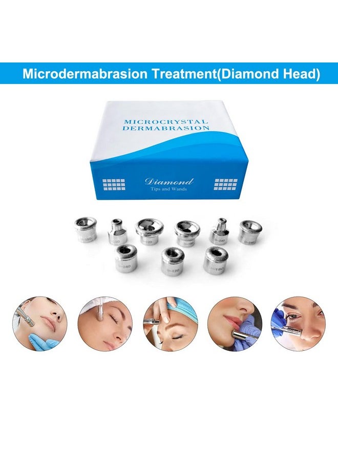Diamond Dermabrasion Head Microdermabrasion Exfoliator Home Facial Dermabrasion Tool Dermabrasion Replacements 9Tips