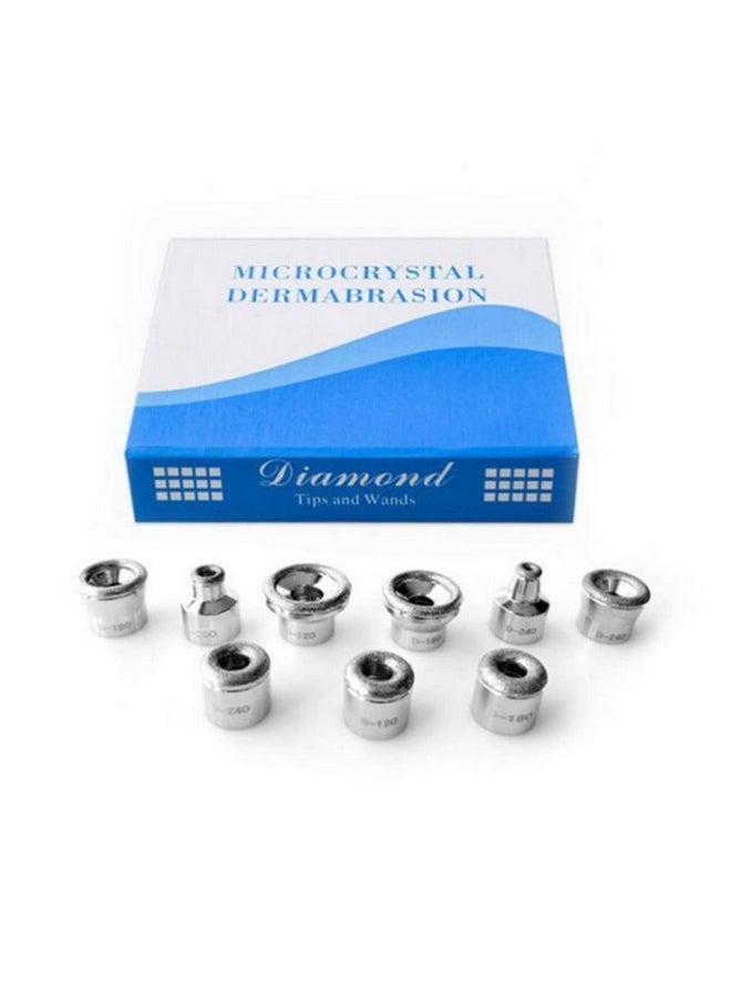 Diamond Dermabrasion Head Microdermabrasion Exfoliator Home Facial Dermabrasion Tool Dermabrasion Replacements 9Tips