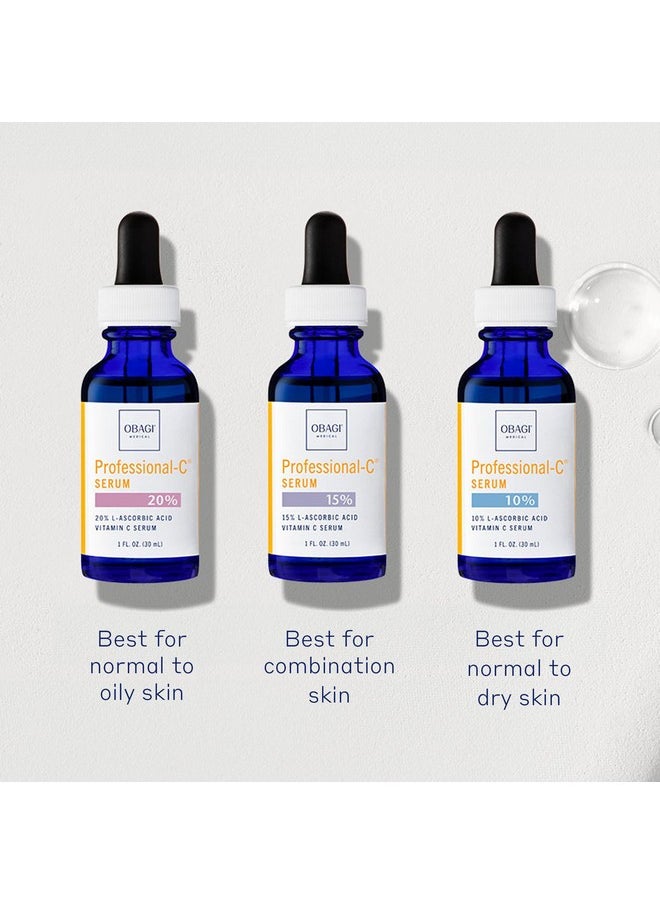 Obagi Professional-C 10% Vitamin C Serum - Helps Brighten Skin Tone and Minimize the Appearance of Fine Lines & Wrinkles s - Safe for Sensitive Skin - 1 oz