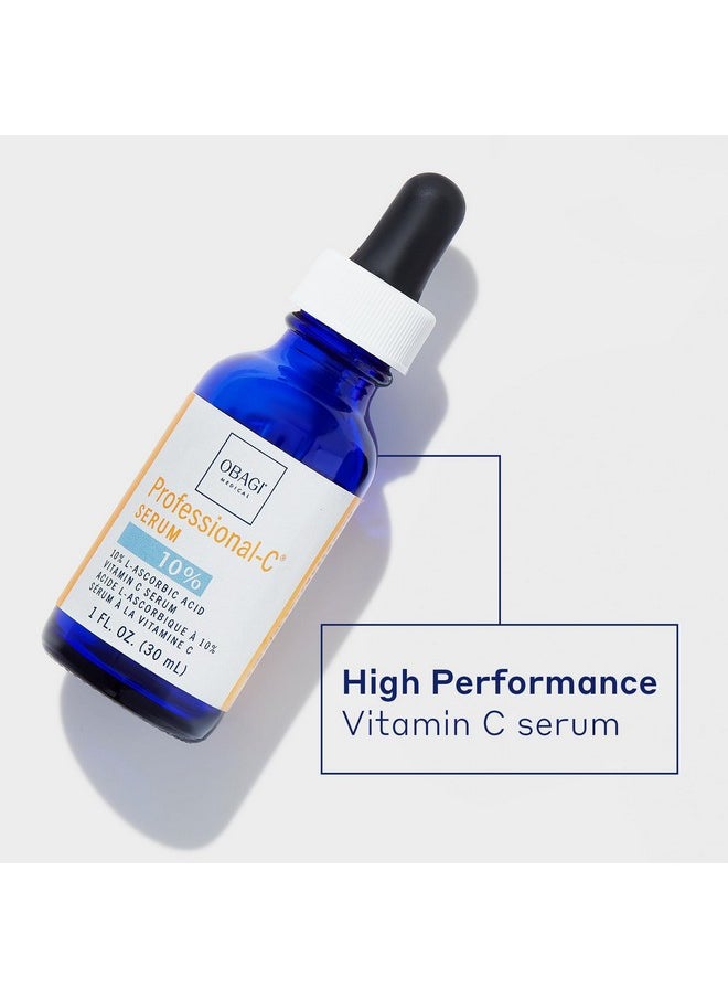 Obagi Professional-C 10% Vitamin C Serum - Helps Brighten Skin Tone and Minimize the Appearance of Fine Lines & Wrinkles s - Safe for Sensitive Skin - 1 oz