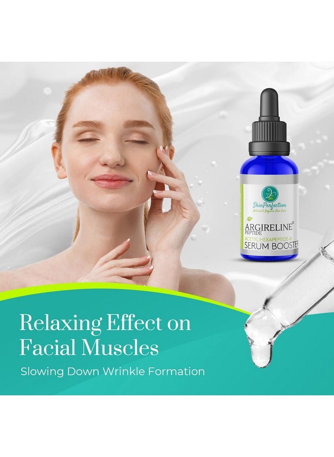 Skin Perfection Argireline Serum - Peptides Serum for Face with Acetyl Hexapeptide-8 for Fine Lines & Wrinkles - DIY Anti Aging Serum Argireline Booster Solution Mix with Any Skincare Products - 0.5oz