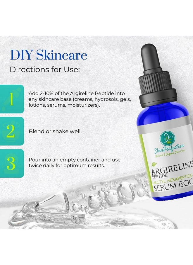 Skin Perfection Argireline Serum - Peptides Serum for Face with Acetyl Hexapeptide-8 for Fine Lines & Wrinkles - DIY Anti Aging Serum Argireline Booster Solution Mix with Any Skincare Products - 0.5oz