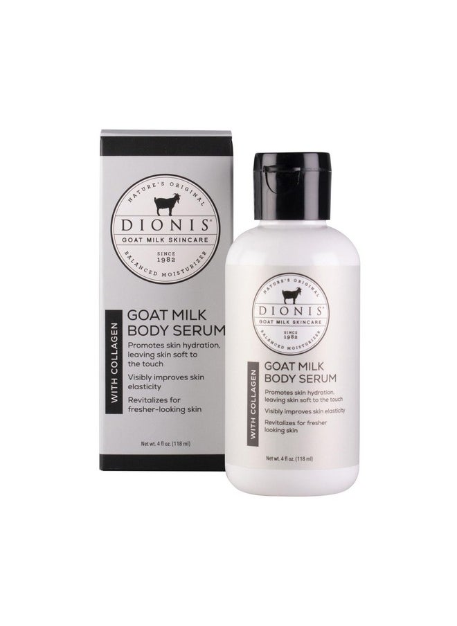 Dionis Goat Milk Skincare Collagen Body Serum, 4oz - Serum With Collagen, Soft and Vibrant Skin, Dermatologist Tested