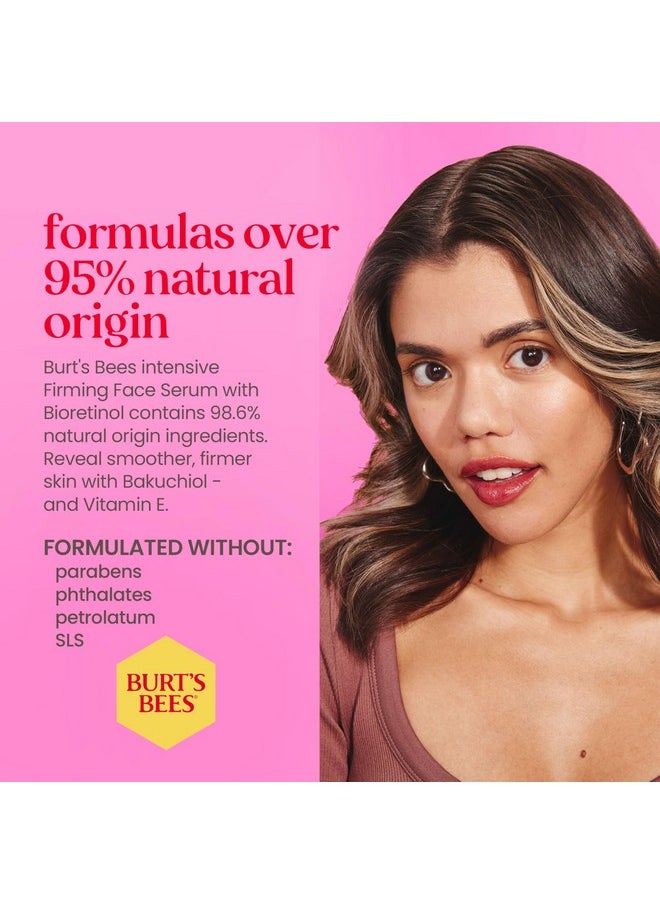 Burt's Bees Renewal Intensive Firming Serum With Natural Retinol Alternative and Hyaluronic Acid, Powerful Natural Anti-Aging Ingredients, 98.6 Percent Natural Origin Skin Care, 1 fl. oz. Bottle