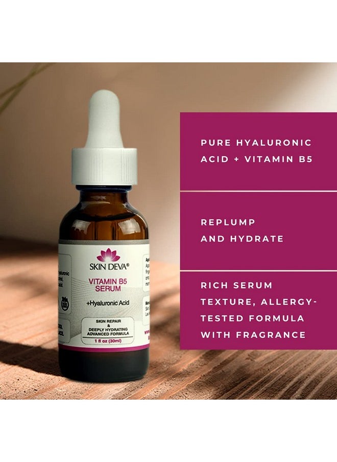 SKIN DEVA Vitamin B5 + Hyaluronic Acid Serum For Face Skin Serum Packed with B5 Relieves Perfect Vitamin Serum
