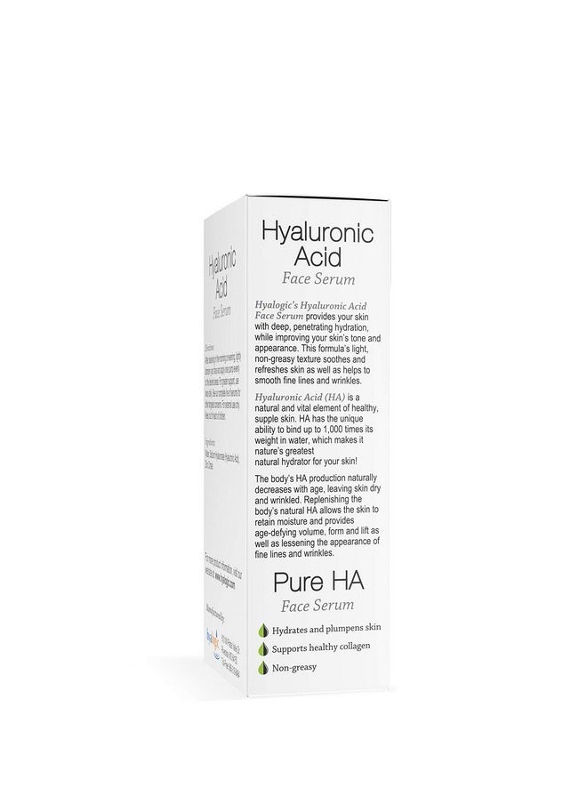Hyalogic Episilk Pure HA Facial Serum - Face Serum with Hydrating Hyaluronic Acid - Moisturizing Skin Care to Soften & Hydrate the Skin - Non Greasy, Fragrance & Dye Free - 1oz