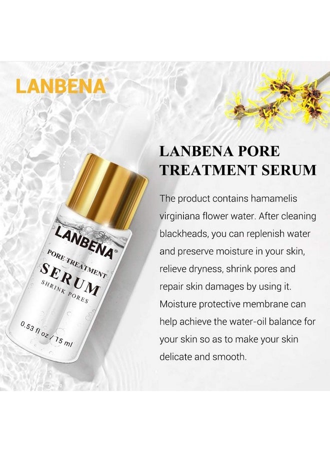 LANBENA Pore Skin Care Serum Facial Essence, Minimize Enlarged Pores, for Tightening Pores, Shrinking Pores + Relieving Dryness + Oil Control Firming + Moisturizing (New Packing)