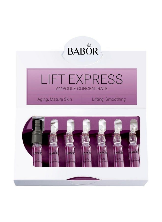 BABOR Lift Express Ampoule Concentrate, Instant Lifting Effect Fills Lines and Wrinkles Up To 6 Hours, Smoothing Skincare Capsule, Anti Aging Serum, Increase Firming & Elasticity, 7 Treatments