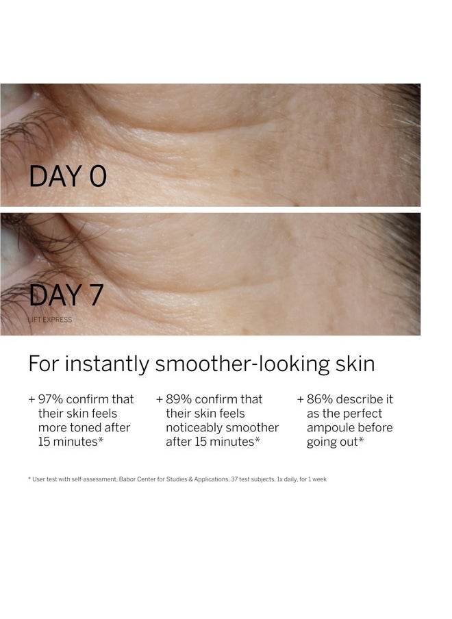 BABOR Lift Express Ampoule Concentrate, Instant Lifting Effect Fills Lines and Wrinkles Up To 6 Hours, Smoothing Skincare Capsule, Anti Aging Serum, Increase Firming & Elasticity, 7 Treatments