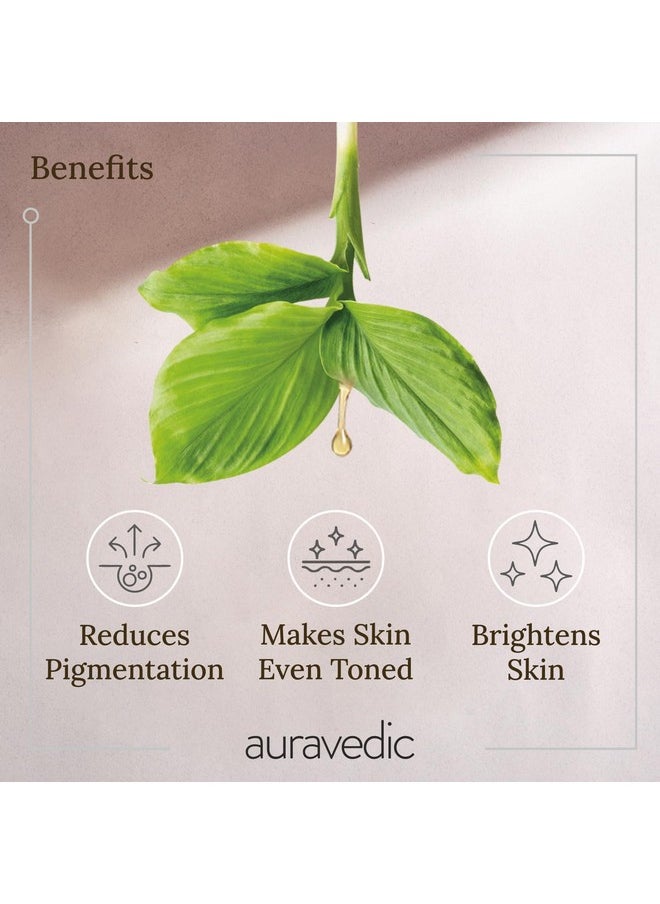 Auravedic Saffron original face oil for glowing skin100 ml Ashwagandha pigmentation serum face serum for pigmentation and dark spot serum for women glowing skin body oil after bath for daily use