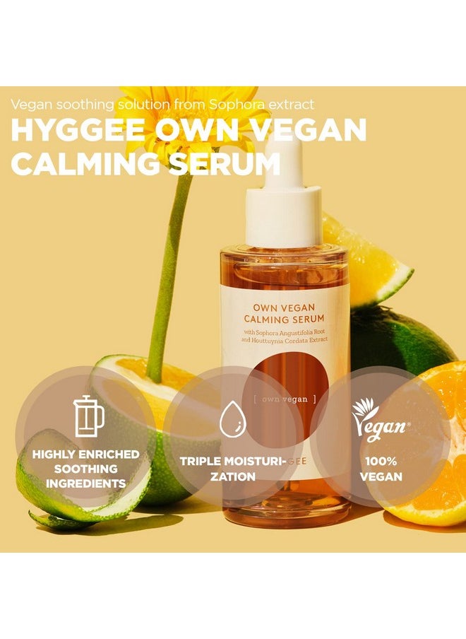 HYGGEE Own Vegan Calming Serum - Intensive Soothing Face Serum - Highly Concentrated Formula with Sophora Flavescens Extract, Hyaluronic Acid and Panthenol - Moisturizing Ampoule Skincare 1.69 fl.oz.