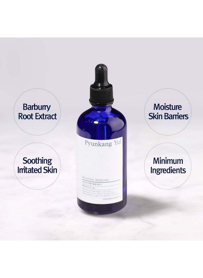 PYUNKANG YUL Moisture Ampoule - Korean Serum for Face - Making Moisture Barrier Maintaining the Skin Moisturized - Rapid Soothing Daily for Oily and Combination Skin Types - 3.4 Fl Oz