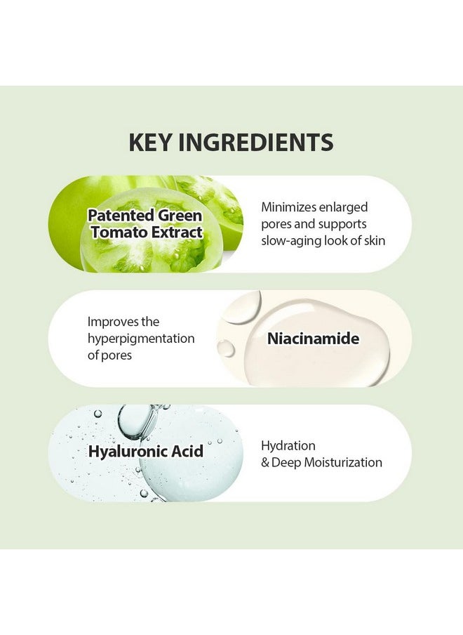 Sungboon Editor Green Tomato Pore Lifting Ampoule | Best Pore Minimizer for Face in Korea | Green Tomato Extract and Niacianamide Serum | Hydrating & Firming for Sensitive Skin | Korean Skincare