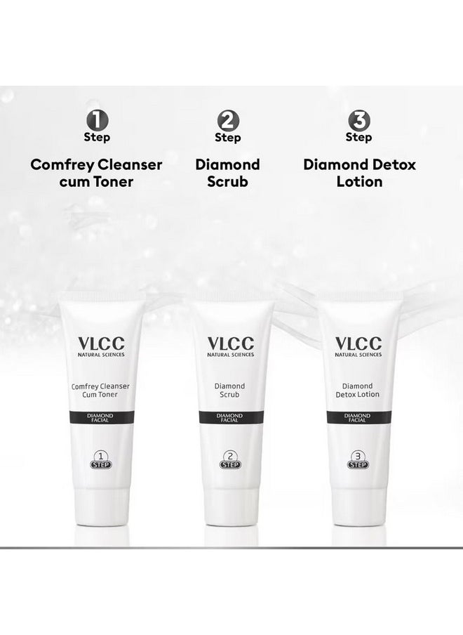 VLCC Diamond Facial Kit + FREE Rose Water Toner | 300gm + 100ml