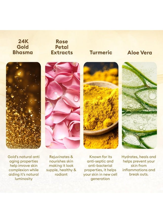 VLCC Gold Facial Kit + FREE Rose Water Toner | 300gm + 100ml
