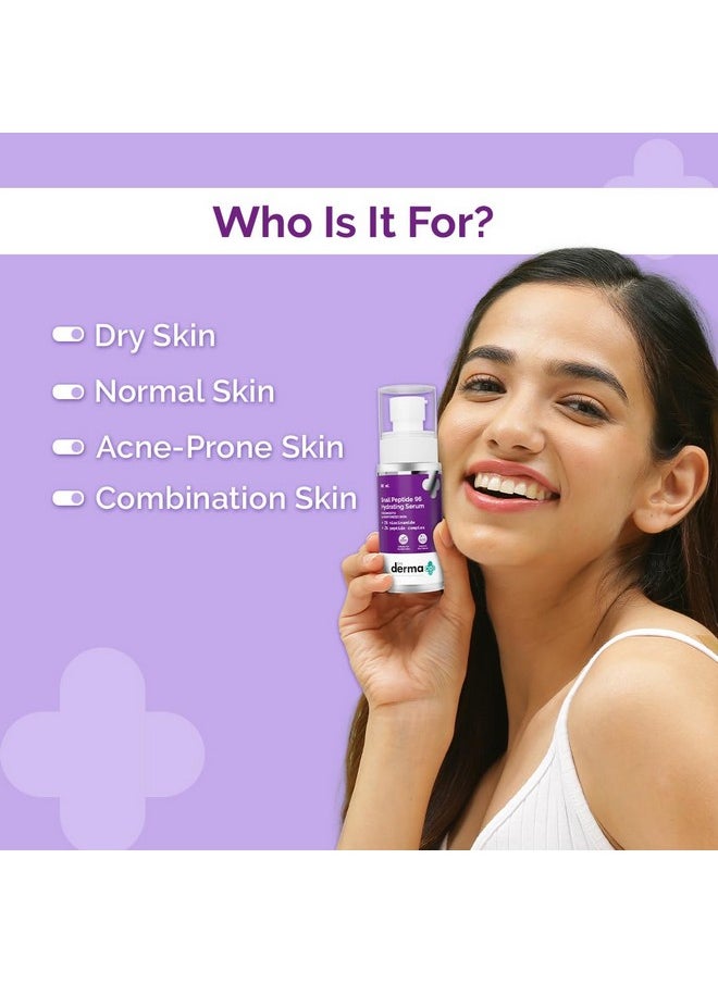 The Derma Co Snail Mucin 96 Hydrating Serum | Gives Up To 24-Hour Moisturization | Helps Enhance Skin Texture | Lightweight & Non-Greasy | 2.71 Fl Oz/80ml