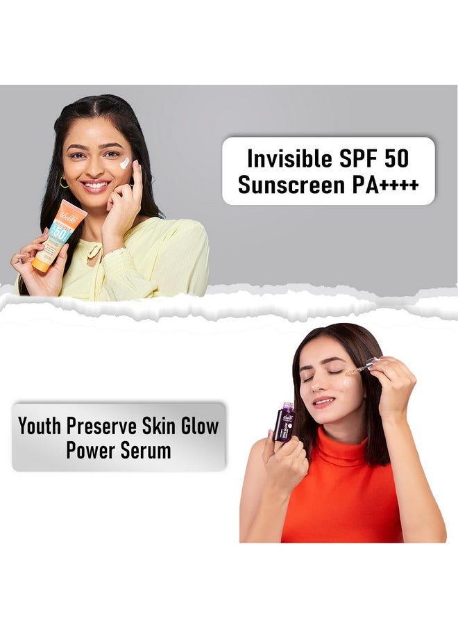 Iba Summer Special Skin Care Combo Vitamin C Serum 30ml + Matte Finish Sunscreen 100g | For Radiant Skin with Brighten Skin Tones and Sun Spots | Halal Certified & Vegan